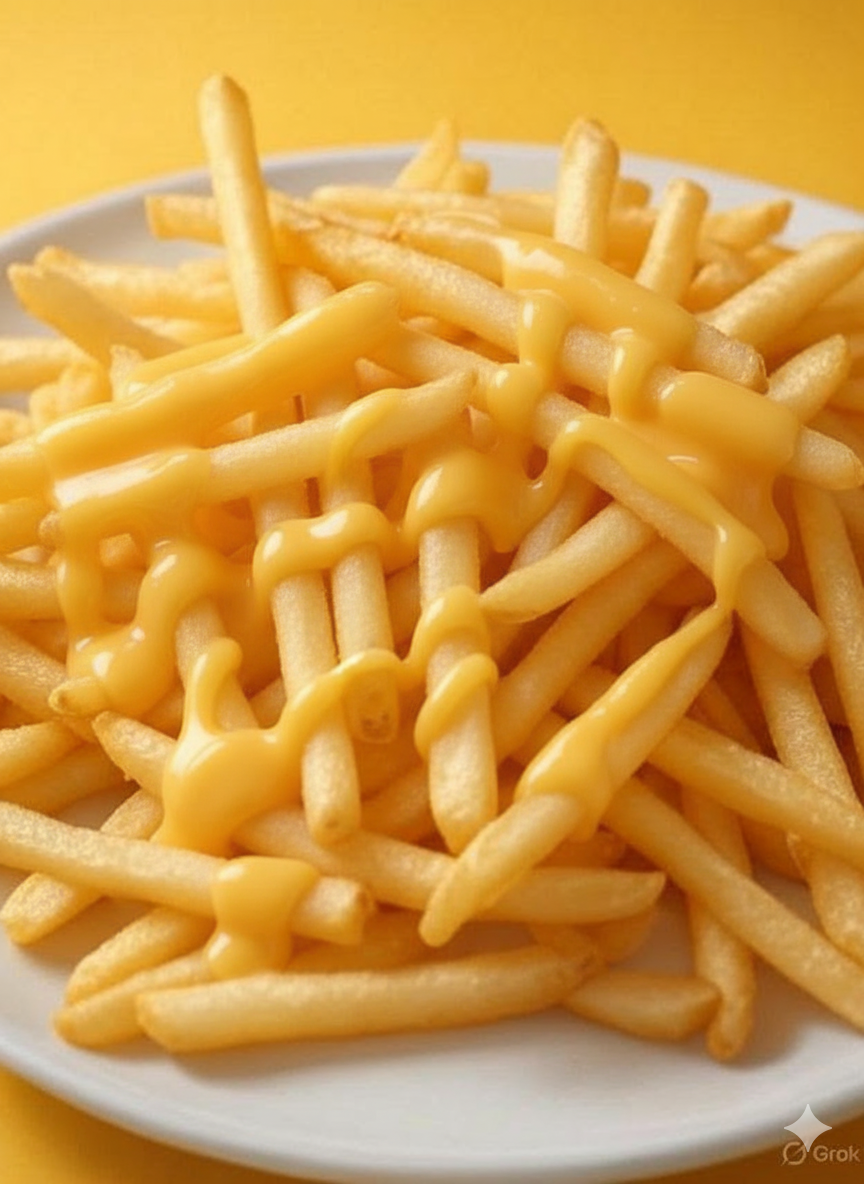 Patatas fritas con queso